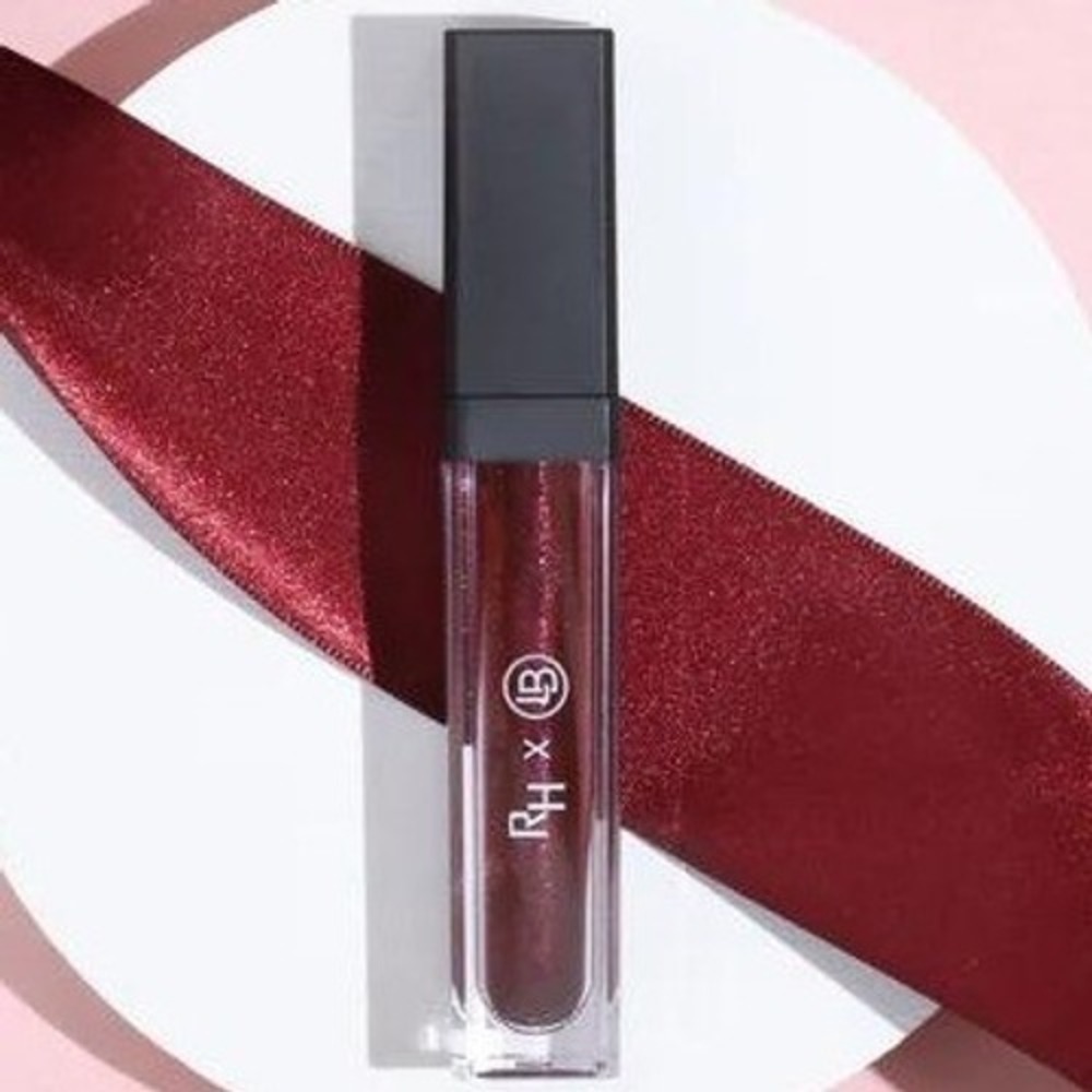 Realher Beauty Long Lasting Lip Gloss ELEVATED New in Box Shimmer Burgundy Vegan